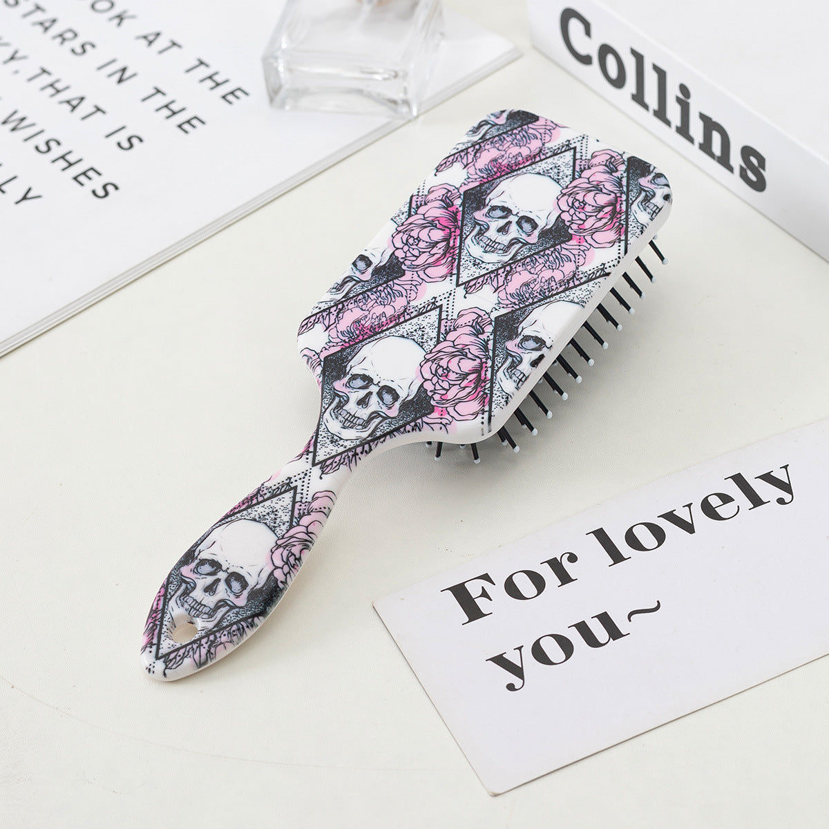 Wholesale Goth Theme Anti Static Hair Care Plastic Comb